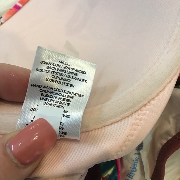 Shade & Shore Tie Front Cut Out Swimsuit Size 34C - Picture 13 of 14